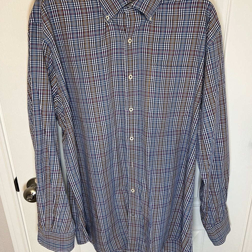 Men's Blue Checkered Shirt